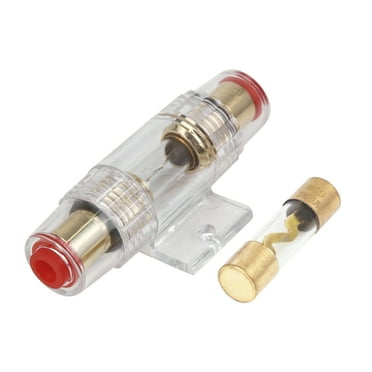 ZOOKOTO Car Amplifier Fuse Holders Single in-Line AGU Fuse Holder for 4 AWG or 8 AWG Wire with 3 60A Fuses and Screws ZOOKOTO Car Amplifier Fuse Holders Single in-Line AGU Fuse Holder for 4 AWG or 8 AWG Wire with 3 60A Fuses and Screws